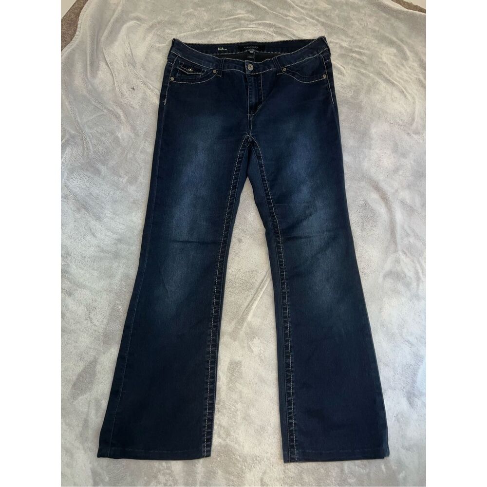 Liverpool Jeans Company Women's Boot Cut Jeans - Dark Blue